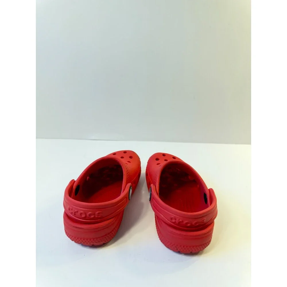 Crocs Toddlers Classic Red Clogs US 7 Kids